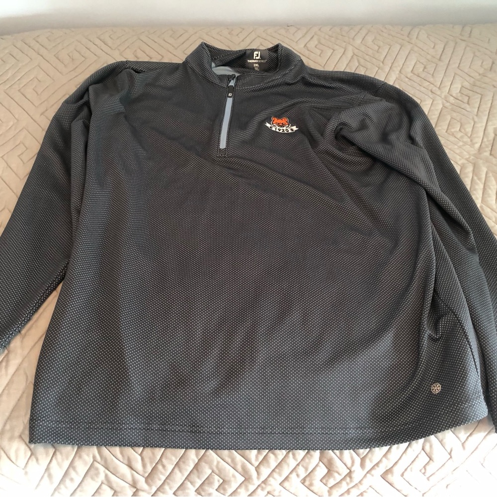 FootJoy Dark Gray Lightweight Quarter-Zip Pullover